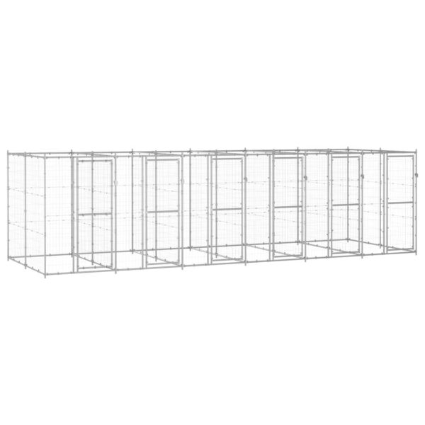 Chenil extérieur Acier galvanisé 14,52 m² vidaXL 3082286 Chenil extérieur Acier galvanisé 14,52 m² vidaXL 3082286