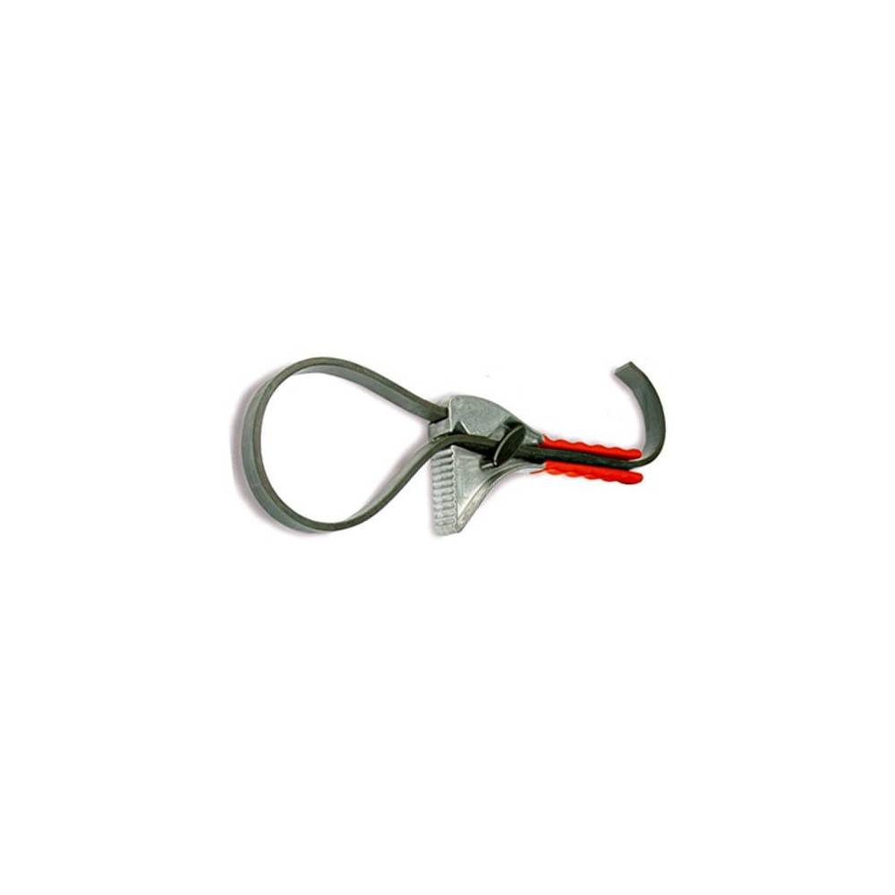 Clé ou pince Alu à lanière en caoutchouc, ø maxi 305 mm.