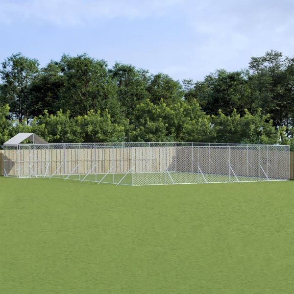 Chenil extérieur pour chien en acier galvanisé avec toit pour jardin 12x12x2,5 m – ComfortXL Outdoor Living Chenil extérieur pour chien en acier galvanisé avec toit pour jardin 12x12x2,5 m – ComfortXL Outdoor Living