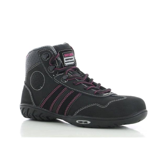 Chaussures de sécurité montantes femme Safety Jogger Isis S3 Noir / Rose 38 Chaussures de sécurité montantes femme Safety Jogger Isis S3 Noir / Rose 38