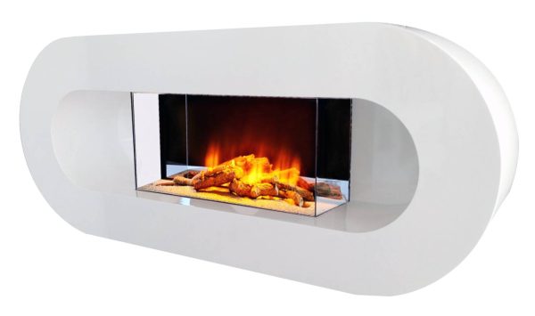 Cheminée électrique Murale Ovalia 110 cm Effet Flammes LED Chemin’Arte Cheminée électrique Murale Ovalia 110 cm Effet Flammes LED Chemin’Arte