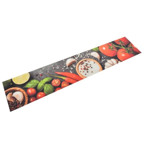 Chemin de Cuisine Long en Velours Absorbant Antidérapant Imprimé Légumes Multicolore 60×300 cm – ComfortXL Outdoor Living Chemin de Cuisine Long en Velours Absorbant Antidérapant Imprimé Légumes Multicolore 60×300 cm – ComfortXL Outdoor Living