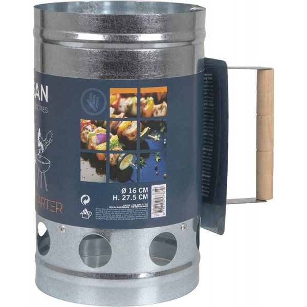 Cheminée d’allumage à charbon – Starter barbecue D 16 x H 27.5 cm Cheminée d’allumage à charbon – Starter barbecue D 16 x H 27.5 cm