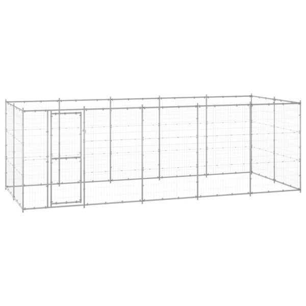 Chenil extérieur Acier galvanisé 12,1 m² vidaXL 3082309 Chenil extérieur Acier galvanisé 12,1 m² vidaXL 3082309