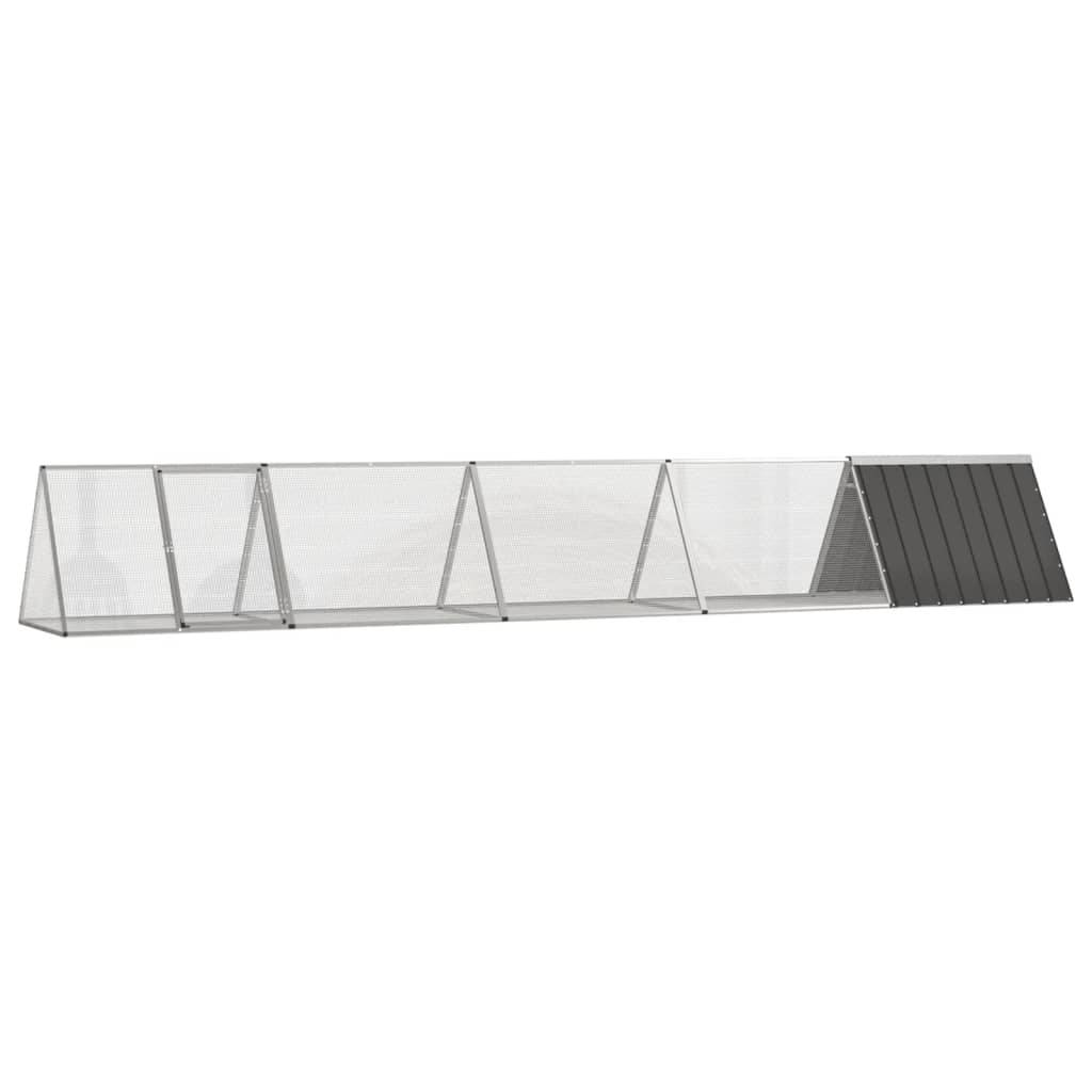 Clapier Anthracite 504,5x80,5x71 cm Acier galvanisé vidaXL 3106448