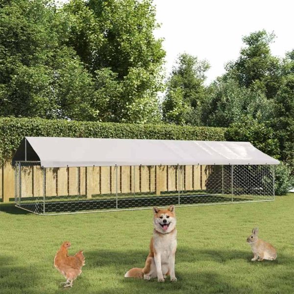 Chenil extérieur avec toit 600x200x150 cm vidaXL 171500 Chenil extérieur avec toit 600x200x150 cm vidaXL 171500