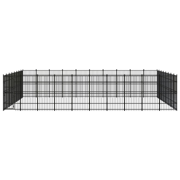 Chenil D’Extérieur Pour Chiens Acier 73,73 M² – vidaXL Chenil D’Extérieur Pour Chiens Acier 73,73 M² – vidaXL