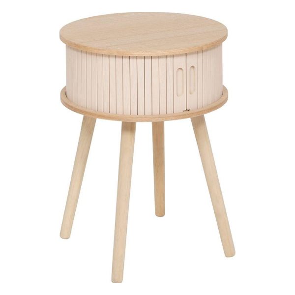 Chevet rond 2 portes crème Nysos Atmosphera Chevet rond 2 portes crème Nysos Atmosphera