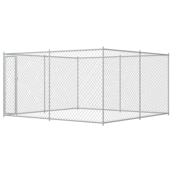 Chenil extérieur cage enclos parc animaux chien extérieur pour chiens 383 x 383 x 185 cm Chenil extérieur cage enclos parc animaux chien extérieur pour chiens 383 x 383 x 185 cm