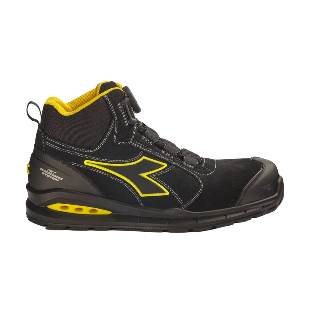 Chaussures de sécurité hautes DIADORA RUN NET AIRBOX MASTER BOA MID S3S Noir 39