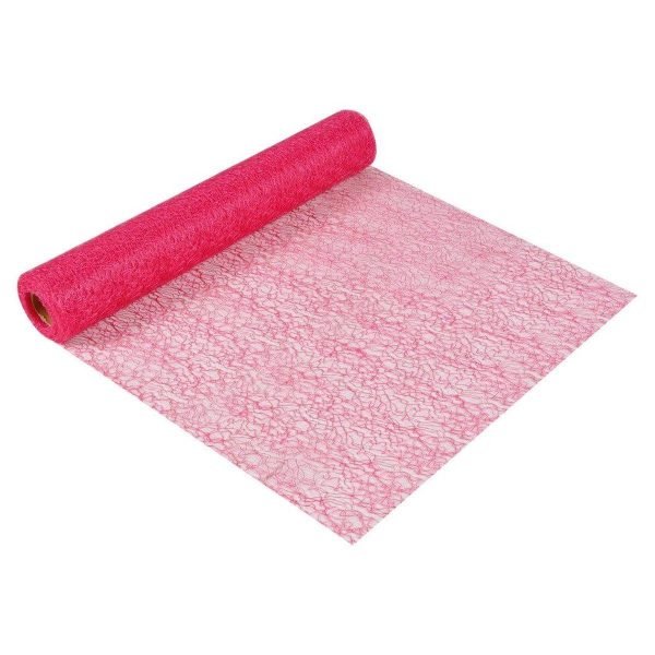 Chemin de Table Jetable «Effet Maille» 30cmx5m Fuschia Chemin de Table Jetable «Effet Maille» 30cmx5m Fuschia