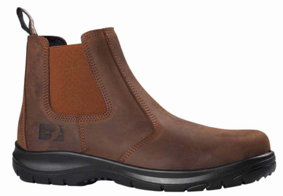 Chaussures de sécurité LIBERTO BOSSEUR - Haute S3 - Marron - Taille 44 - 11441-008