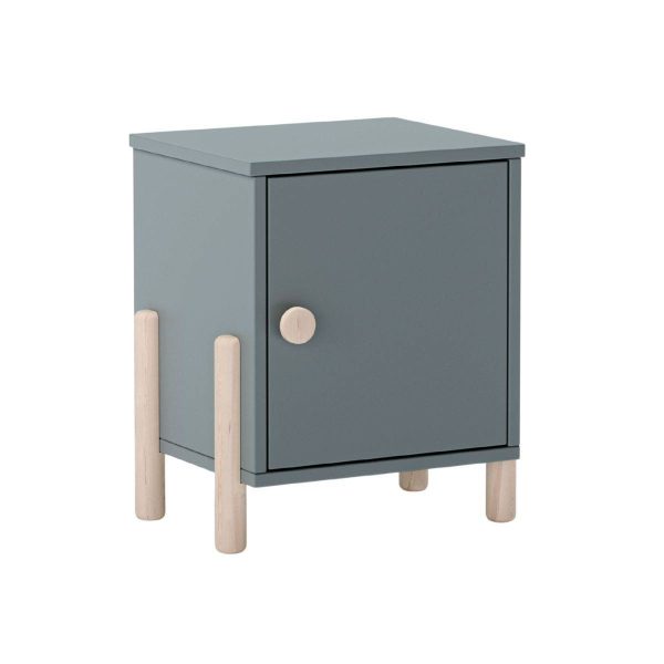 Chevet 1 porte en MDF et pin massif laqué vert kaki pieds en pin naturel – ENORA Chevet 1 porte en MDF et pin massif laqué vert kaki pieds en pin naturel – ENORA