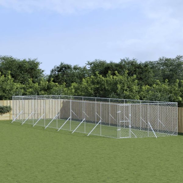 Chenil Extérieur Acier Galvanisé pour Chiens et Animaux Jardin 4x16x2 m – ComfortXL Outdoor Living Chenil Extérieur Acier Galvanisé pour Chiens et Animaux Jardin 4x16x2 m – ComfortXL Outdoor Living