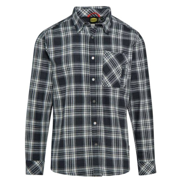 Chemise de travail Diadora CHECK Noir / Blanc S