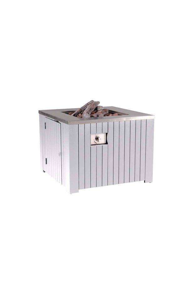 Cheminée décorative Cozy Living Faro – gris arctique – aluminium – 80×80 cm Cheminée décorative Cozy Living Faro – gris arctique – aluminium – 80×80 cm