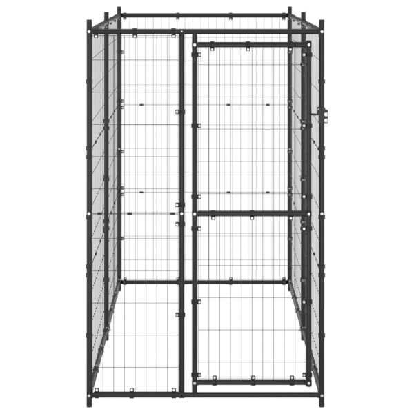 Chenil d’extérieur – Cage d’extérieur – Chenil de jardin pour chiens Acier 110x220x180 cm Chenil d’extérieur – Cage d’extérieur – Chenil de jardin pour chiens Acier 110x220x180 cm