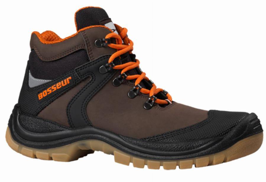 Chaussures de sécurité AIR CROSS BOSSEUR - Haute S3 - Marron - Taille 43 - 11444-005