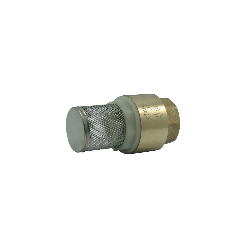 Clapet laiton avec crépine filetage 1 pouce