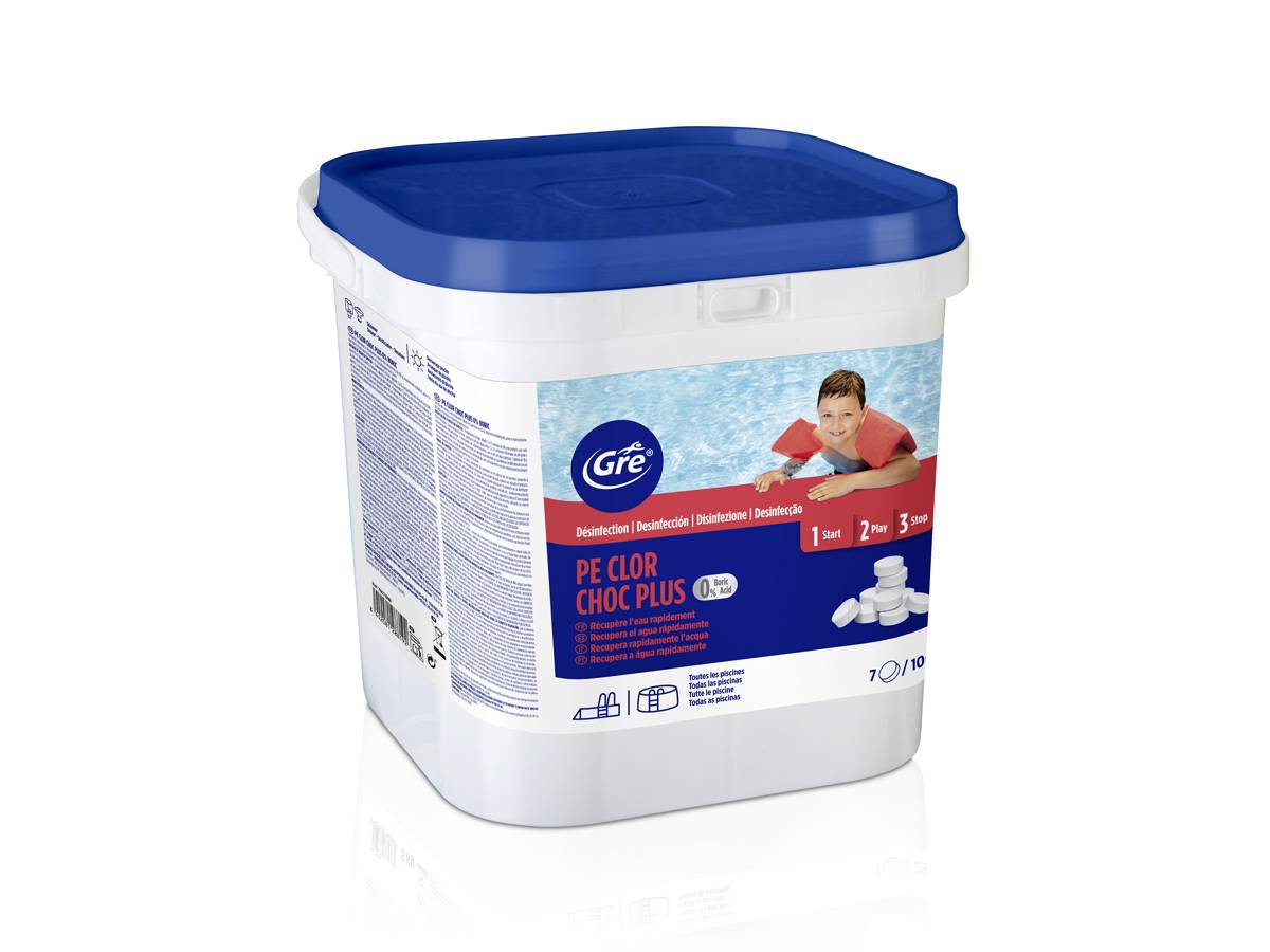 Chlore choc sans acide borique 5 kg - Gré