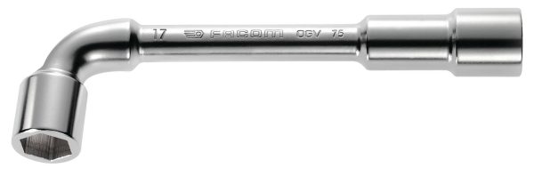Clé à pipe débouchée forgée 6×6 pans 6mm L.102mm – FACOM – 75.6 Clé à pipe débouchée forgée 6×6 pans 6mm L.102mm – FACOM – 75.6