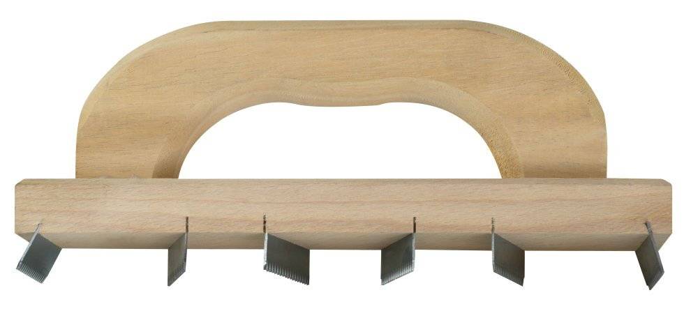 Chemin de Fer 25x7 cm – Lame Lisse Sans Dent pour Finition Précise - Mondlin