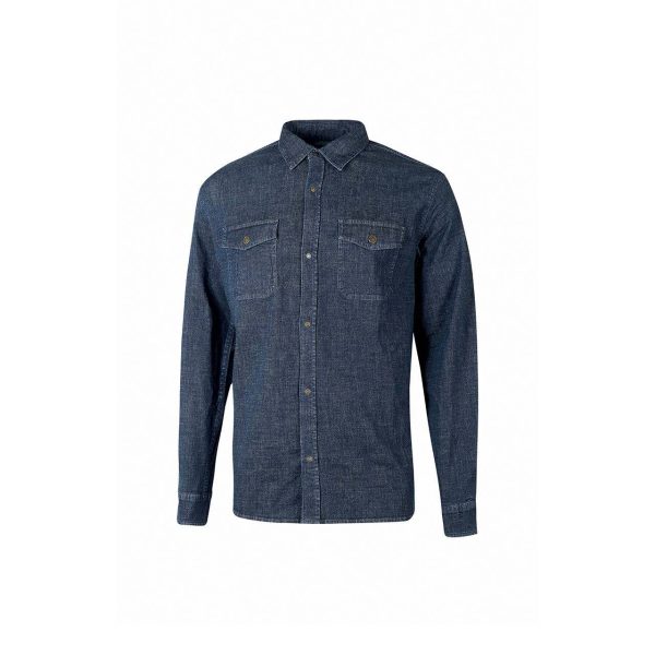 Chemise de travail en jean MAPLE Deep Blue | EX274DB – Upower