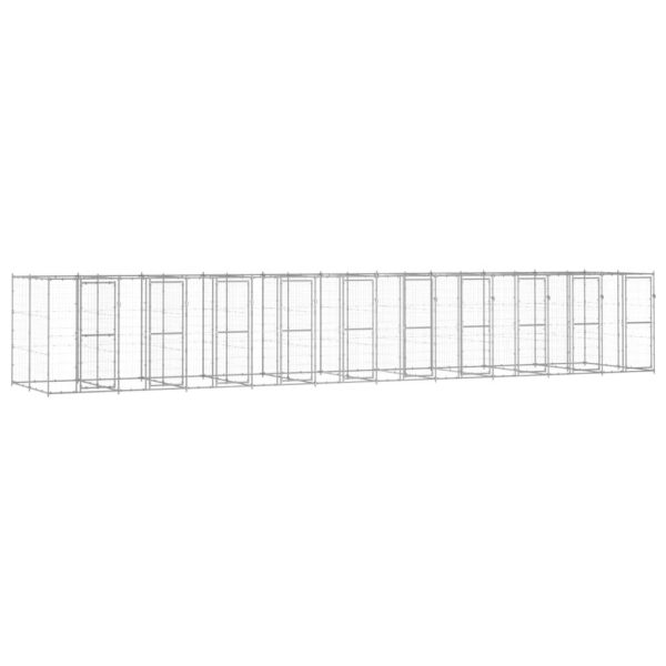 Chenil extérieur très grande taille en acier galvanisé 24,2 m² – ComfortXL Outdoor Living