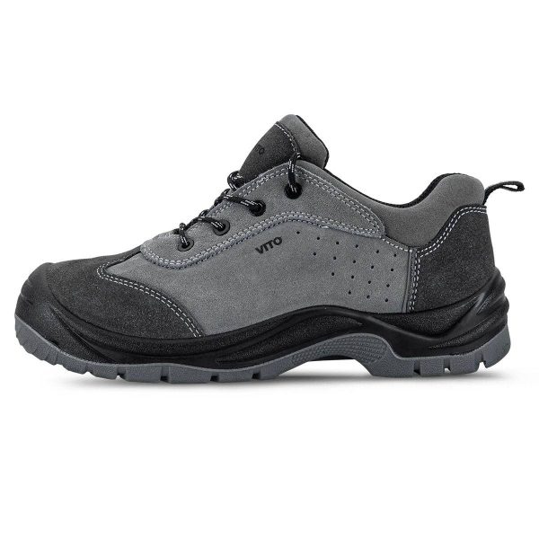 Chaussures de sécurité basse Modèle GENES S1P Taille 46 Cuir Suédé VITO Chaussures de sécurité basse Modèle GENES S1P Taille 46 Cuir Suédé VITO