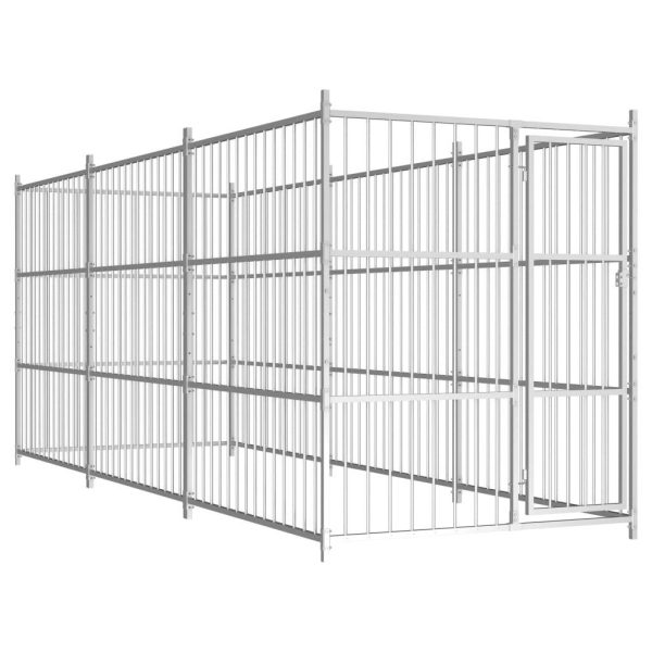 Chenil d’extérieur pour chiens 450 x 150 x 185 cm vidaXL 144622