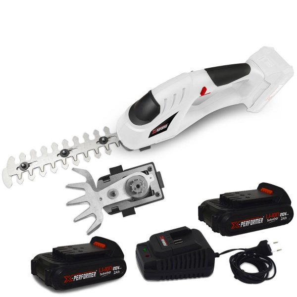 Cisaille de jardin Portative – Sculpteur de haies 2EN1 – 20V – Xperformer XPCSTH20LI – 2 Batteries 2Ah + chargeur Cisaille de jardin Portative – Sculpteur de haies 2EN1 – 20V – Xperformer XPCSTH20LI – 2 Batteries 2Ah + chargeur