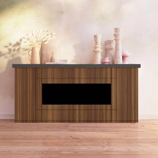 Cheminee Electrique Ispica 1500w Mobile Desio 108 Brown