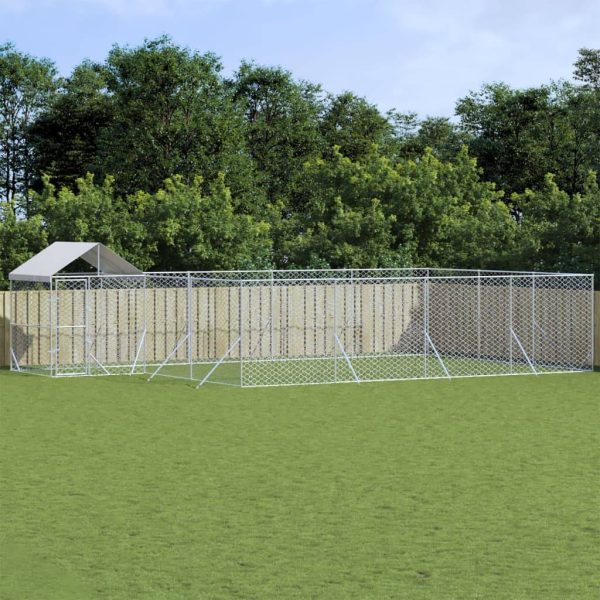 Chenil extérieur pour chien en acier galvanisé avec toit pour jardin 10x6x2,5 m – ComfortXL Outdoor Living Chenil extérieur pour chien en acier galvanisé avec toit pour jardin 10x6x2,5 m – ComfortXL Outdoor Living