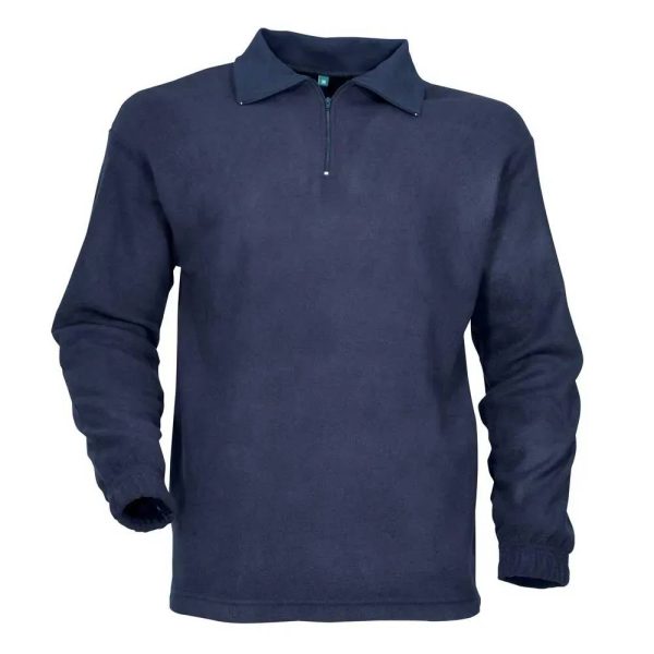 Chemise F1 polaire marine 100% polyester 220g/m2 col zippé Chemise F1 polaire marine 100% polyester 220g/m2 col zippé