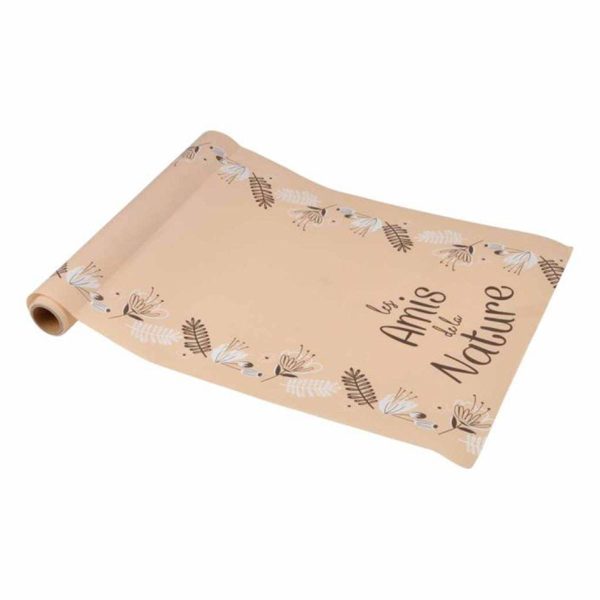 Chemin de Table Déco «Amis Nature» 28cmx5m Naturel