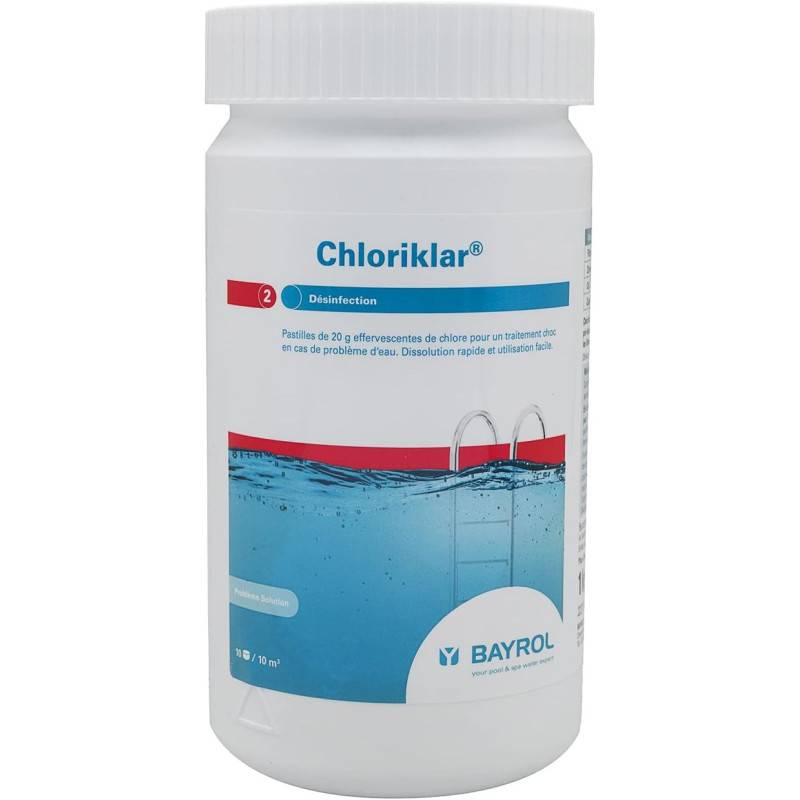 Chlore choc Bayrol Chloriklar Traitement de l eau - 1 kg -