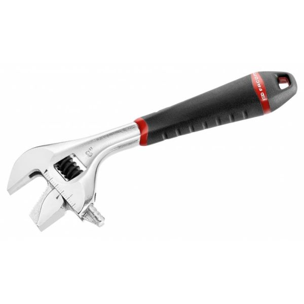 Clé à molette 15′ FACOM mors réversible – Lg.376 Ouv. 50 mm – 101.15GR