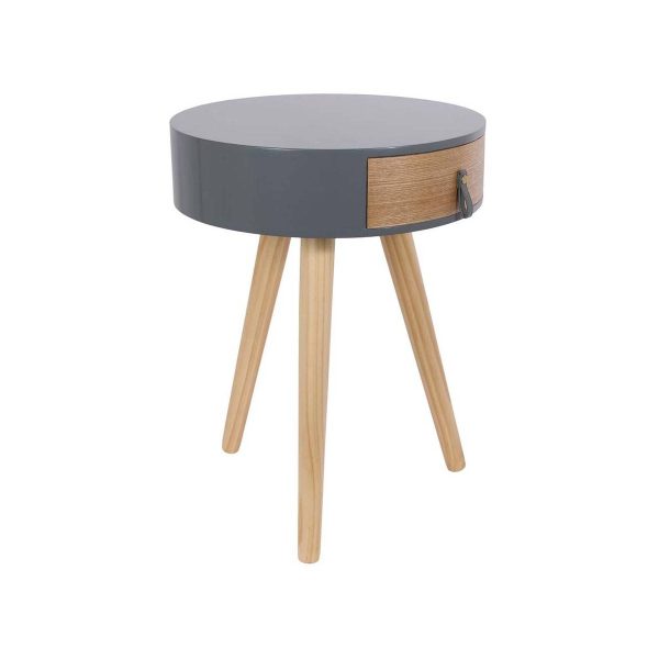 Chevet en bois scandinave Nora (Lot de 2) Gris Chevet en bois scandinave Nora (Lot de 2) Gris