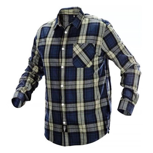 Chemise à carreau homme NEO TOOLS 81-541 bleue olive noire – taille L – NEO TOOLS EPI Chemise à carreau homme NEO TOOLS 81-541 bleue olive noire – taille L – NEO TOOLS EPI
