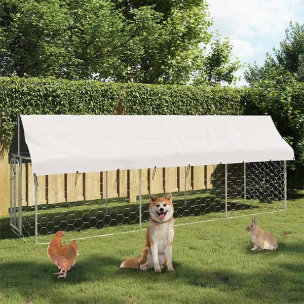 Chenil extérieur avec toit 400x100x150 cm vidaXL 171497 Chenil extérieur avec toit 400x100x150 cm vidaXL 171497