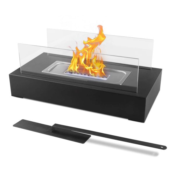 Cheminée de table pour balcon, décoration, intérieur et extérieur, ambiance feu de camp, Noir-Lytech Cheminée de table pour balcon, décoration, intérieur et extérieur, ambiance feu de camp, Noir-Lytech