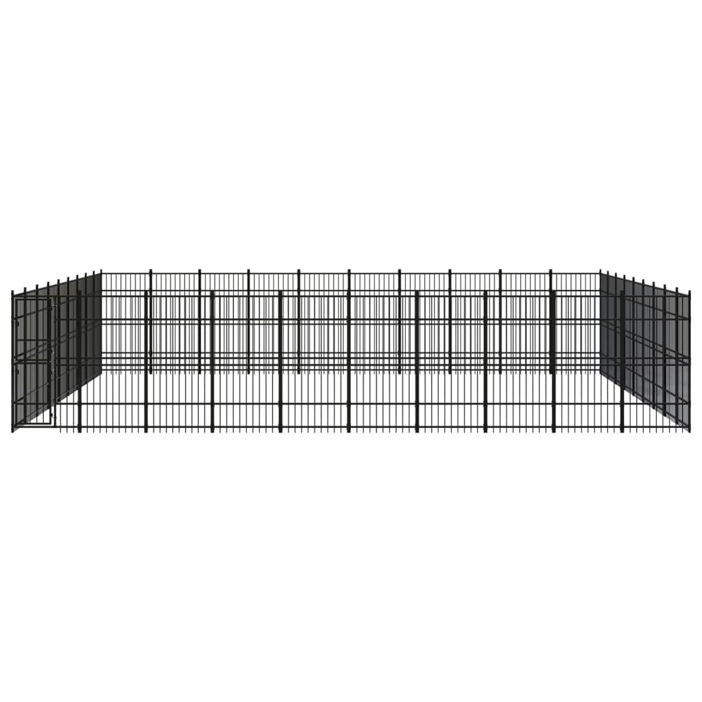 Chenil D'Extérieur Pour Chiens Acier 82,94 M² - vidaXL