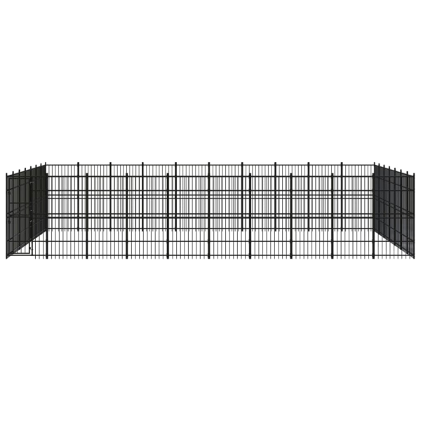 Chenil D’Extérieur Pour Chiens Acier 64,51 M² – vidaXL