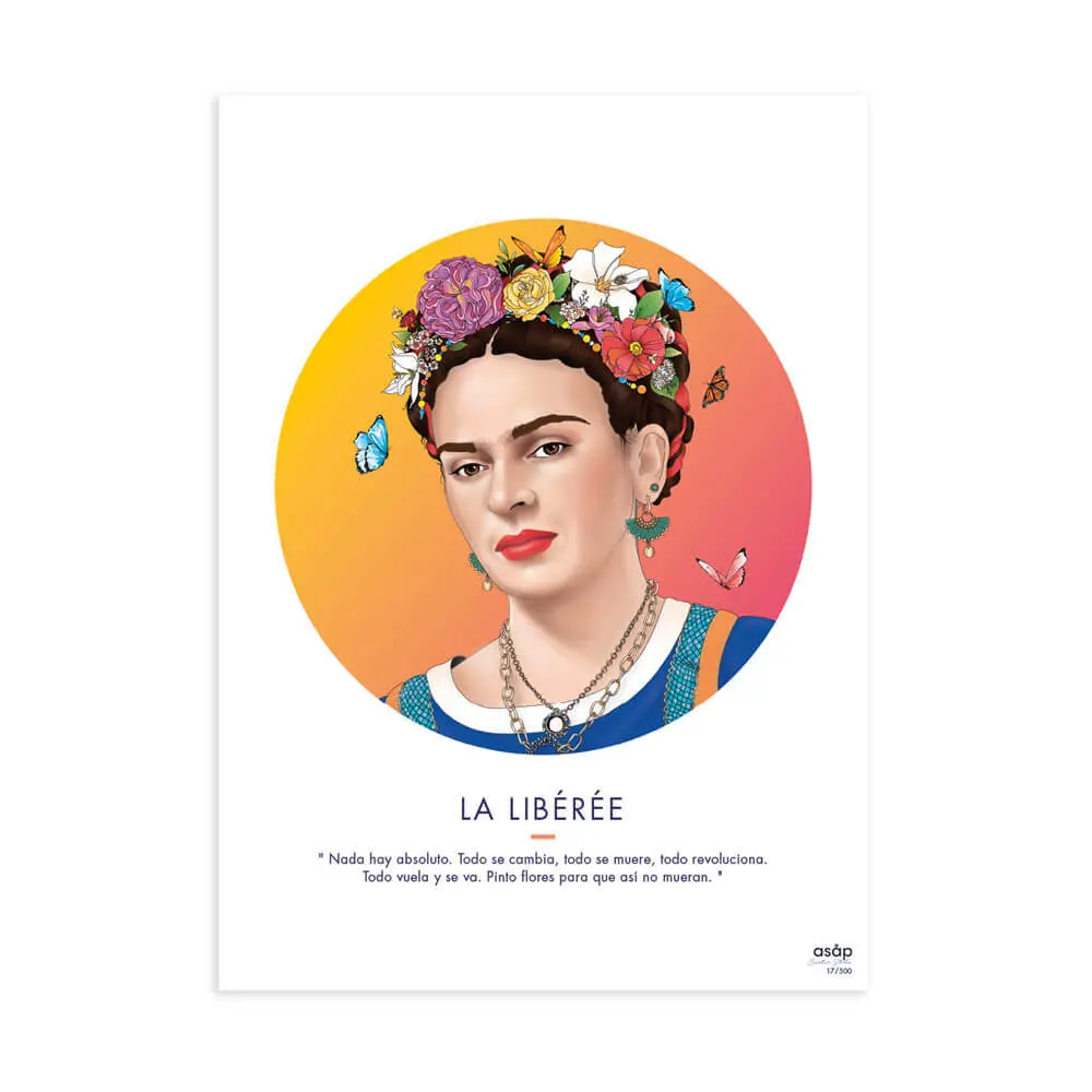 Asåp Creative Studio Poster la libérée ORANGE