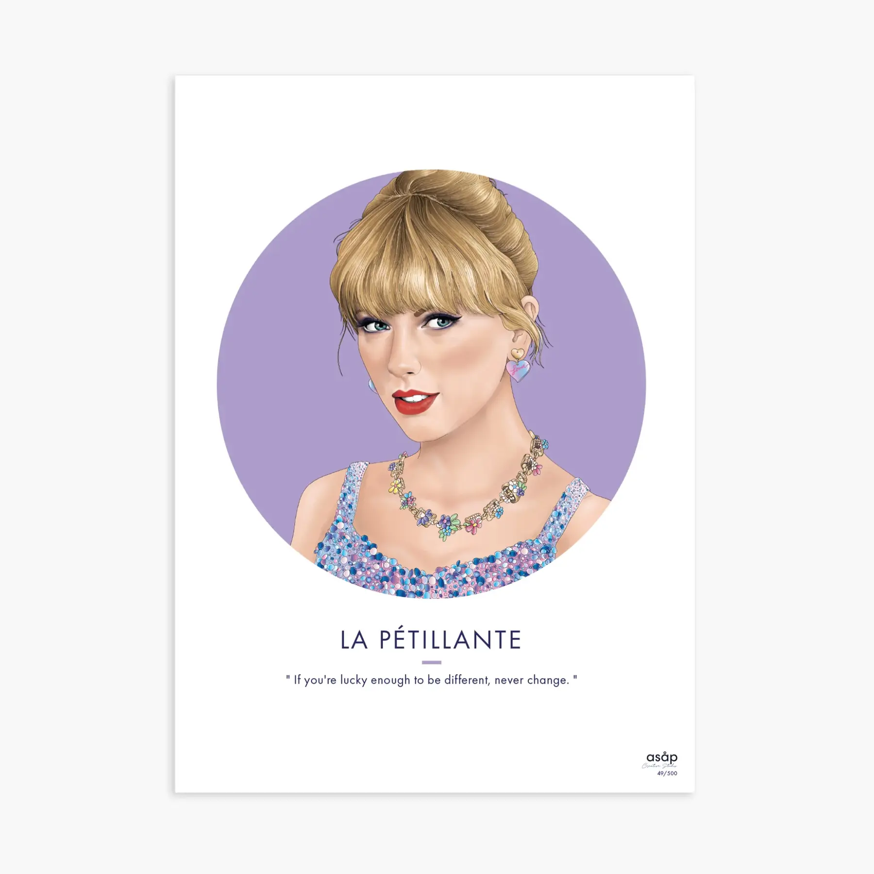 Asåp Creative Studio Póster La Pétillante PURPLE