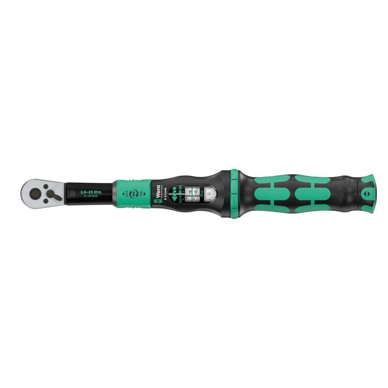 Clé dynamométrique Click-Torque Lock A 5, 1/4" x 2.5-25 Nm - WERA - 05075690001 WERA