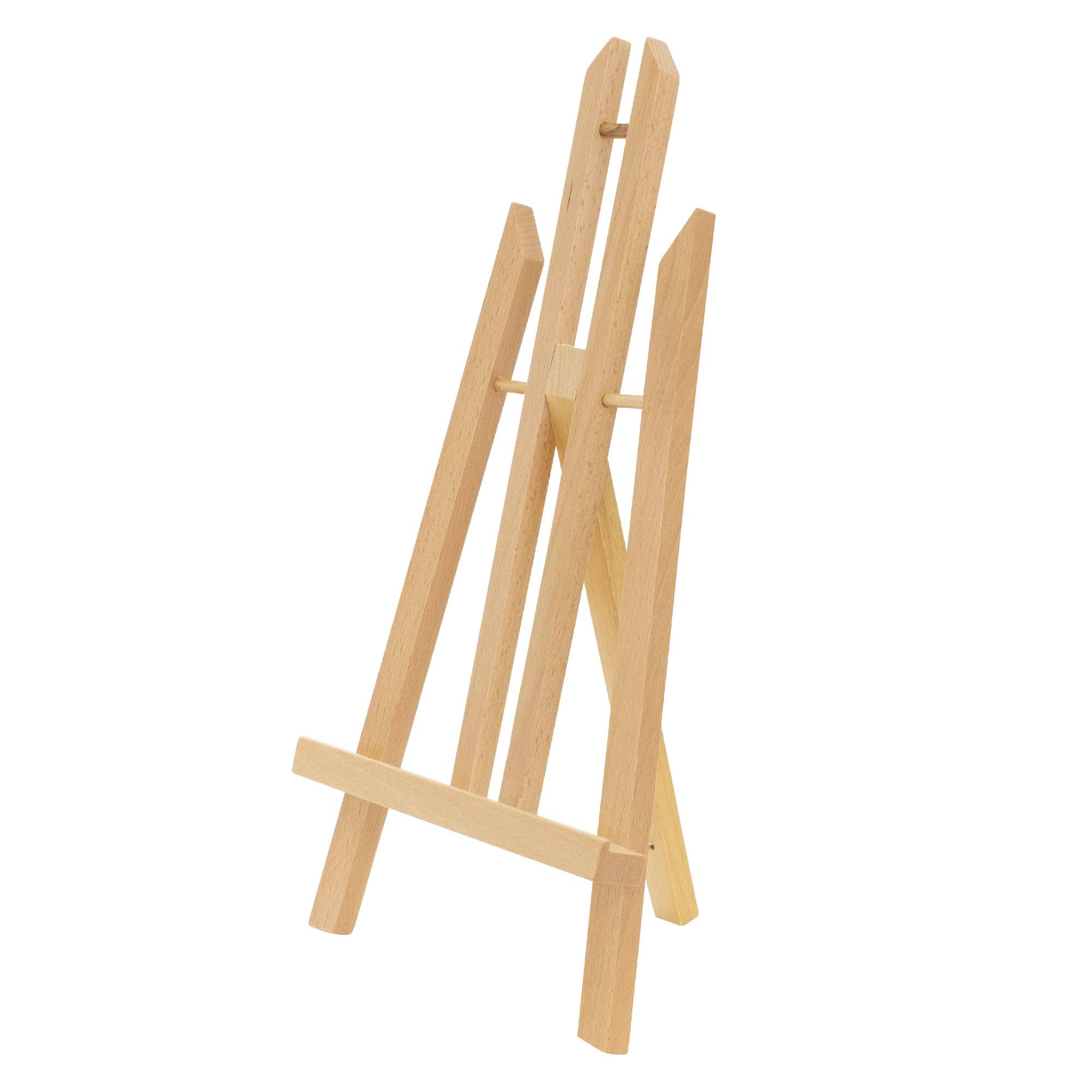 Chevalet de Table en Bois, 40,5 cm de Haut, Pliable, Réglable, pour Présentation de Toiles et Cadres