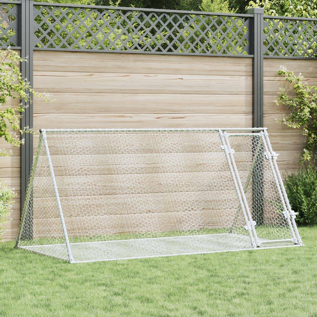 Clapier argenté 200x105x91 cm acier galvanisé vidaXL 3281530