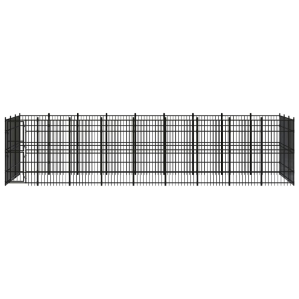 Chenil D’Extérieur Pour Chiens Acier 24,88 M² – vidaXL