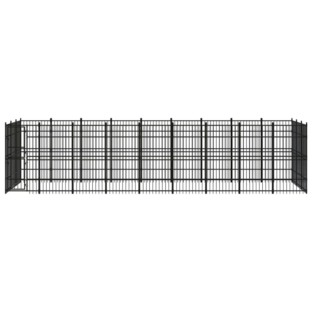 Chenil D'Extérieur Pour Chiens Acier 24,88 M² - vidaXL